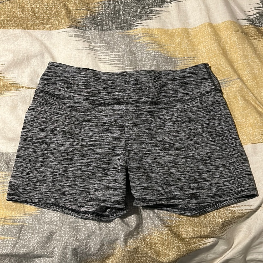 Gray biker shorts, size large